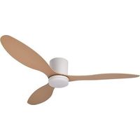 Ventilateur de plafond 65cm – Moteur DC silencieux – 6 vitesses – Lumière LED 24W 3 tons – Télécommande – Pales réversibles