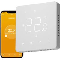 Termostato WiFi per Caldaia, Programmabile Settimanale Intelligente, Domestico Tuya,Regolatore per caldaia a parete,Controllo vocale intelligente