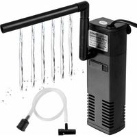 Filtre Aquarium à Débit d’Eau 4 W 600L/H Filtre Interne pour Aquarium 60L Filtre Pompe Aquarium avec éponges Filtrantes pour Poisson