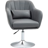 Sedia scrivania girevole altezza regolabile cuscino lombare tessuto tecnico grigio