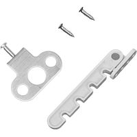 1 stuks verstelbare positie openslaande raambegrenzer vergrendeling, slot kantelregelaar voor ramen, geschikt voor houten/metalen raam of deur, stijf kunststof - 4 sleuven (8 cm verstelbaar)