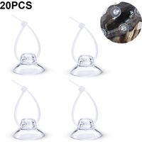 Ventouses pour aquarium, ventouses pour aquarium, pinces à ventouses avec attaches réglables pour plantes, pots, mousse, nid à crevettes