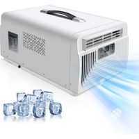 Nannigr climatiseur mobile 300W, 2300 BTU, rafraichisseur dair, purificateur et elimination odeurs, déshumidificateur d'air, mode nuit, faible conso climatiseurs