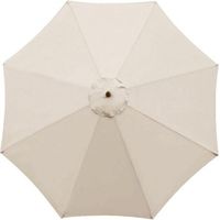 Housse De Rechange Pour Parasol , Parasol De Jardin , 8 Baleines , 3 M , ImperméAble , Anti-Uv , Tissu De Rechange , Beige