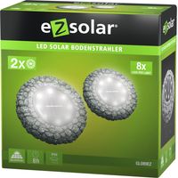 Pack de spots solaires encastrables EZ Solar GL089EZ - 2x12lm