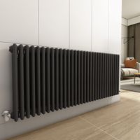WarmeHaus Traditional Radiator Anthracite Triple Panel 600x1462mm