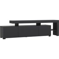 Mueble TV Kailua 292, Antracita, 192x53x37cm, LED