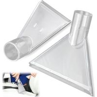 2 Pièces Embout Aspirateur, Aspirateur Buse, Suceur Aspirateur, Embout Aspirateur Voiture Brosse Aspirateur Embouts D'aspiration Transparents Adaptateur Embout Aspirateur