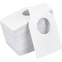 Accessoires pour boissons, 100 étiquettes pour bouteilles de vin, étiquettes vierges pour bouteilles de champagne, étiquettes réutilisables en PVC pour goulot de cave, étiquettes pour bouteilles de vi