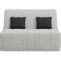 Banquette convertible NEA BZ, couchage 160x200, avec 2 coussins OFFERTS, Tambre perle