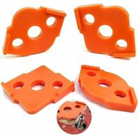 Lot de 4 Gabarit pour Defonceuse a Bois Sur Table. R5 R40 Gabarit Plan de Decoupe Travail Accessoires de Routage de Rayon D'angle. Gabarit