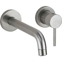 Mezclador de lavabo de pared en níquel antiguo PVD con cuerpo intacto Paini Cox 78PW208 PVD Nickel Antiguo