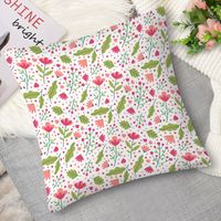 Housse de coussin fleurs exotiques