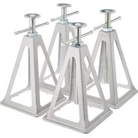 4 chandelles en aluminium