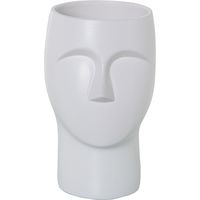24 cm Keramikvase Matt White Face 13x14x24cmpour alle Stile, um dem Zuhause eine Note zu verleihen