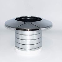 Unterputz Rosette Ø 120mm, Tiefe 80mm kürzbar für Unterputz Wasserzählermontage