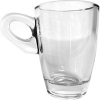 Cerve set 6 tazzine caffè vetro trasparente 75 cc