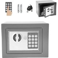 Coffre-fort électronique Coffre-fort mural coffre-fort mural coffre-fort pour meubles coffre-fort en acier coffre-fort pour argent coffre-fort blindé coffre-fort pour documents, 23 x 17 X 17 cm, 4,6 l