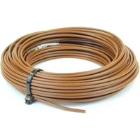 Cyclingcolors – Fil électrique souple 0,75mm² cuivre marron – Longueur 5 mètres – Câble flexible pour installations électriques – Résistance à l'usure