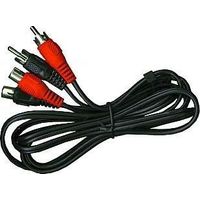 cinch-Verlängerung 2,5 m stereo, Stecker-Kupplung