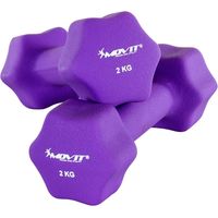 Set mit 2 Neopren-Hanteln, 2 kg Fitnessgewichte