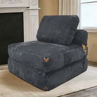 Modern Single-Seater Lounge Sofa with Integrated Storage and Elegant Tassel Accents for a Cozy Living Space