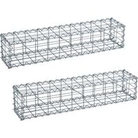 Estexo – Gabion à pierres en métal galvanisé – Dimensions 100 x 20 x 20 cm – Maille 5 x 10 cm – Épaisseur 4 mm pour construction durable