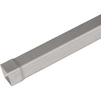 Tubo in pvc marrone/grigio quadro : Colore - Grigio, Diametro - 100x100 Quadro, Metri Lineari - 2 metri
