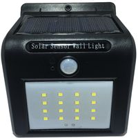 Spot LED solaire à détecteur de mouvement noir – 16 LEDs – Éclairage 6000K-6500K – Angle de détection 120° – Installation facile – Greensensation