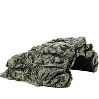 Fish Hiding Cave Aquarium Turtle Reptile Basking Hide Habitat Décoration Ornement (Grand)