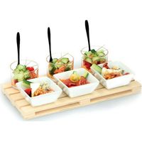 Plateau apéritif, lot de 10 Alpina