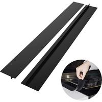 Protection en silicone pour joint de plaque de cuisson, joint d'étanchéité résistant à la chaleur pour plan de travail de cuisine, anti-poussière et étanche, lot de 2