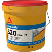 Sika - Sikalastic-520 Fiber IT, Bianco - Rivestimento membrana liquida impermeabilizzante - Resistente agli UV e applicato a freddo - Latta da 20kg