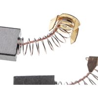 vhbw 2x Kohlebürste 6,5 x 13,5 x 17 mm kompatibel mit Makita 5016NB 5100BR, 5014B, 5012B, 5016B, 5014NB Elektrowerkzeug - 24mm Feder