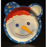 Piatti carta monouso biodegradabili Natale 100 pz 24 cm festa di compleanno bambini