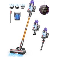 Laresar – Aspirateur balai sans fil 75 000 Pa – Autonomie 90 min – Moteur 650 W – Filtration HEPA 7 couches – Vidage 1 clic – Écran LED tactile