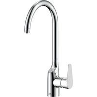 Rubinetto Lavello con Filtro Acqua Beccuccio a U 360°, Cromato o Nero, Acqua Filtrata Direttamente dal Rubinetto