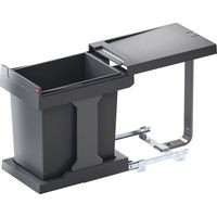 Hailo – Poubelle automatique coulissante sous évier 20L – Amortisseur Soft-Close – Hauteur 400 mm – Largeur 245 mm – Pour caisson 300 mm