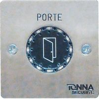 Tonna 648680 Capacitive exit button with voice synthesis, flush-mounted, French version, dimensions 80 x 80 mm