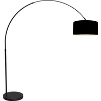 Mexlite - lampadaire - Flair - noir - métal textile - lampe