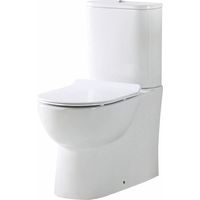 Orbit Riva Closed Back Coupled Rimless Pan Push Button Cistern - Excluding Seat