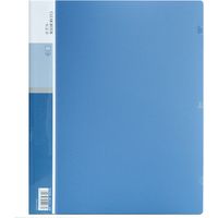 Classeur à pochettes plastiques (bleu marine, 1 paquet), classeur de présentation à 30 pochettes avec pochettes transparentes, classeur à pochettes transparentes, porte-documents
