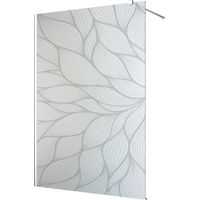 Stickers paroi de douche dépoli - Feuilles - 150 x 200 cm