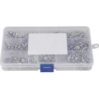 Jeu de 220 vis autotaraudeuses à tête cylindrique cruciforme en acier inoxydable 304 (M3, M4, M5)