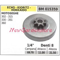 Pignone ECHO motore motosega 302 315 330 351 360 1/4' denti 8 015359