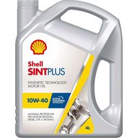 Shell Olio Auto Sint Plus 10W40 - Lubrificante 4 Litri - Alta Performance e Protezione per Motori Benzina e Diesel
