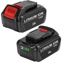 JYJZPB 2 Pièces 18V 5,5Ah Batterie de Remplacement pour Dewalt 18V DCB184 DCB184B-XJ DCB180 DCB181 DCB182 DCB183 DCB185 18V XR Outils Électrique