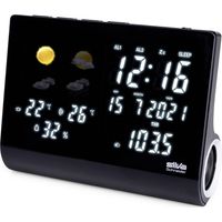 Silva Schneider UR-WS 1500 Radio-réveil FM fonction de charge de la batterie, fonction réveil noir