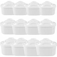 Cartouche Filtrante pour Carafe Pack 12 Filtres à eau Universel pour Brita Maxtra Carafe Filtrante Bouilloire--