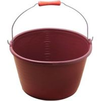Secchio in cuoio da 16 litri con manico per vino rosso